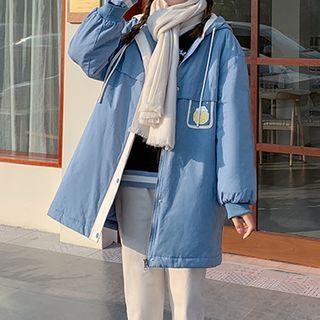 Color Block Cargo Coat