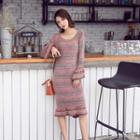 Bell-sleeve M Lange Knit Dress