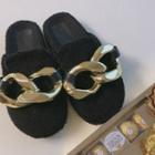 Chain-accent Dumble Slippers