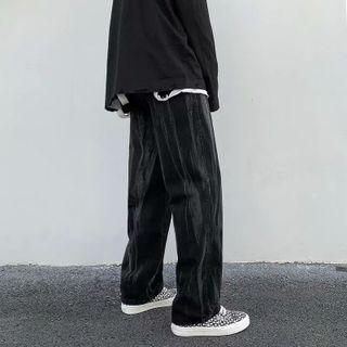 Fleece Lined Tie Dye Jeans