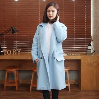 Wide-lapel Coat