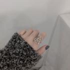 Sterling Silver Hollow Star Open Ring 1 Pc - Silver - One Size