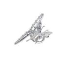 Butterfly Alloy Hair Clip Silver - S