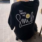 Smiley-printed Short-sleeve T-shirt