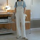Stitch Plain Denim Jumpsuit