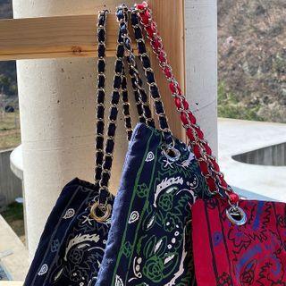 Pattern Cotton Chain Bag