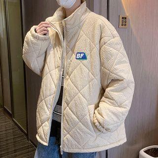 Applique Quilted Zip Jacket