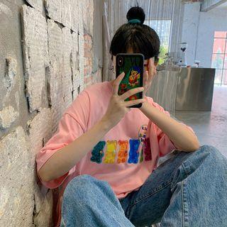 Elbow-sleeve Gummy Bear T-shirt