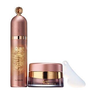 The Saem - Sooyeran Wild Ginseng Cell Culture Ampoule Essence Set: Essence 55g + Cream 30ml