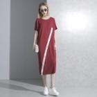 Zipper Printed T-shirt Dress
