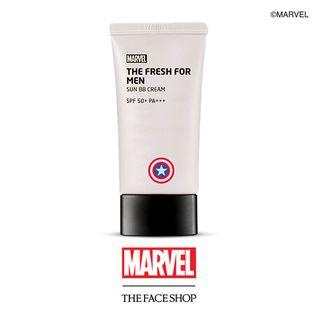 The Face Shop - The Fresh For Men Sports Sun Bb Cream Spf50+ Pa+++ 50ml (marvel Edition) 50ml