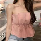 Strapless Camisole Top Pink - One Size