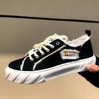 Fringe Lace Up Sneakers