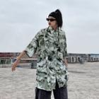 Short Sleeve Tie-dye Oversized Shirt