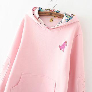 Dinosaur Embroidered Hoodie