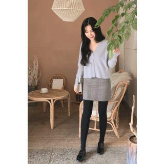 Glen Plaid Miniskirt