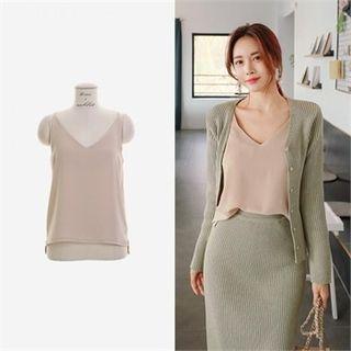 V-neck Dip-back Camisole Top