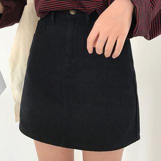Twill Mini Skirt