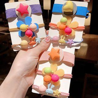 Set: Acrylic Star / Flower / Rabbit Hair Tie