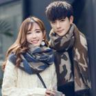 Couple Matching Camo Fringed Scarf