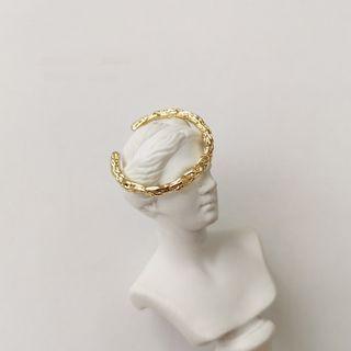 Textured Open Ring Gold - One Size