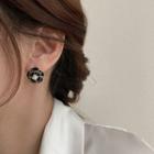 S925 Flower Faux Pearl Stud Earring