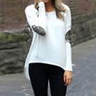 Long-sleeve Sequined Accent T-shirt