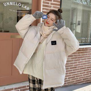 Cartoon Printed Padded Zip Jacket