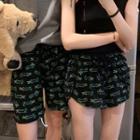 Alligator Print Shorts