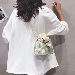 Bear Canvas Bucket Bag