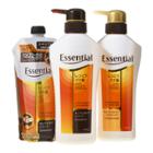 Kao - Essential Auto Smooth Technology Hair Care Set Moist 3 Pcs