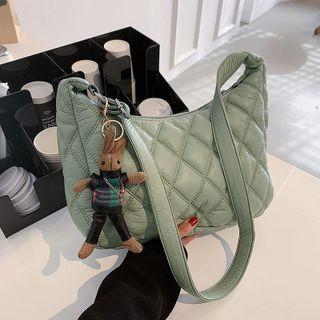 Quilted Hobo Bag / Bag Charm / Set