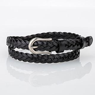Woven Genuine Leather Belt