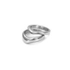 Set Of 2: Couple-matching Titanium Steel Ring