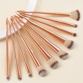 Set Of 10 : Make-up Brush Set Of 10 - 22061902 - Rose Gold - One Size