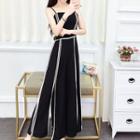 Spaghetti-strap Slit Jumpsuit