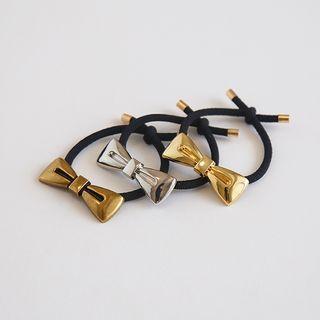Bow Alloy Hair Tie