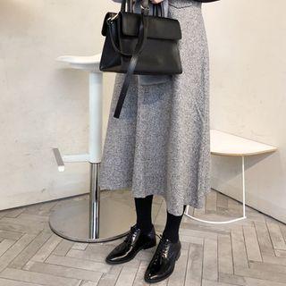 Checked Long Pinafore Dress Black - One Size