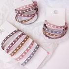 Set Of 5: Flower Hair Tie As Shown In Figure - One Size