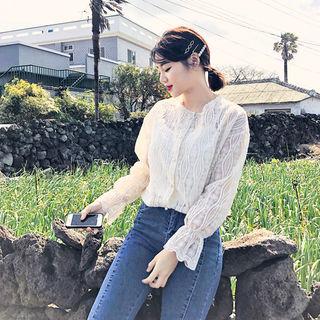 Embroidered Lace Blouse & Cami