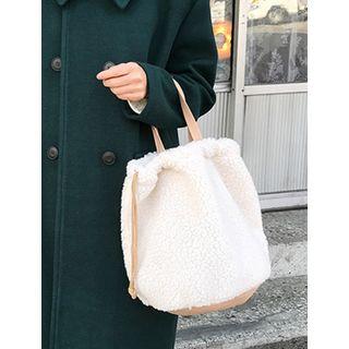 Drawstring Faux-sheering Tote