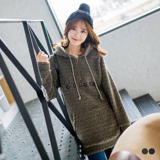 Shearling Longline Hoodie