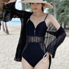 Lace Swimsuit / Cover-up Jacket / Accessory / Set