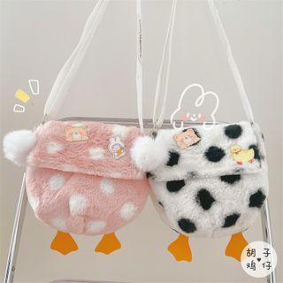 Dotted Fluffy Crossbody Bag
