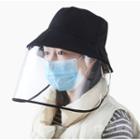 Plain Bucket Hat With Pvc Face Shield