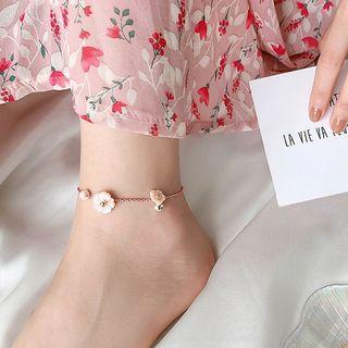 Resin Flower Anklet As Shown In Figure - One Size
