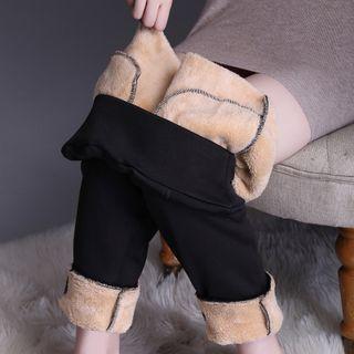 High Waist Fleece Lined Pants