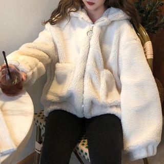 Hooded Zip Fleece Coat
