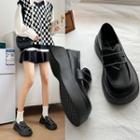 Platform Contrast Stitching Shoes