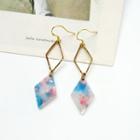 Acetate Rhombus Dangle Earring